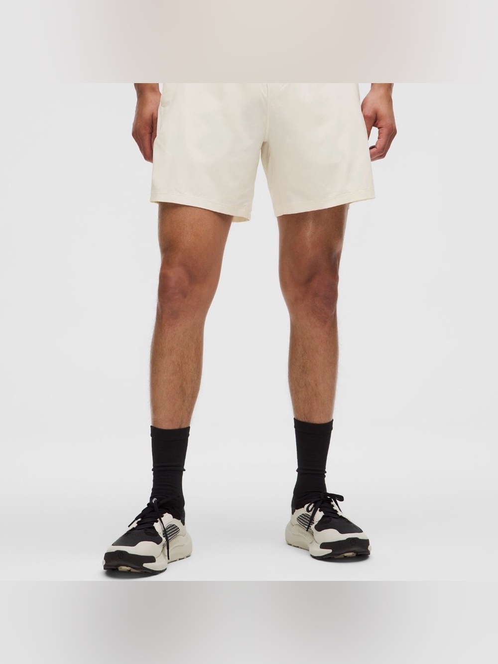 LULULEMON Linerless Pace Breaker Short 5" in BONE